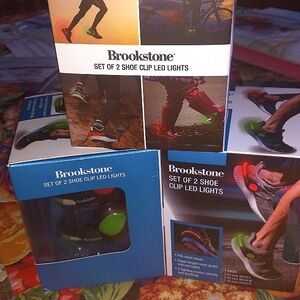 Brookstone Sport Shoe LED Light Clips, Sets of Two
